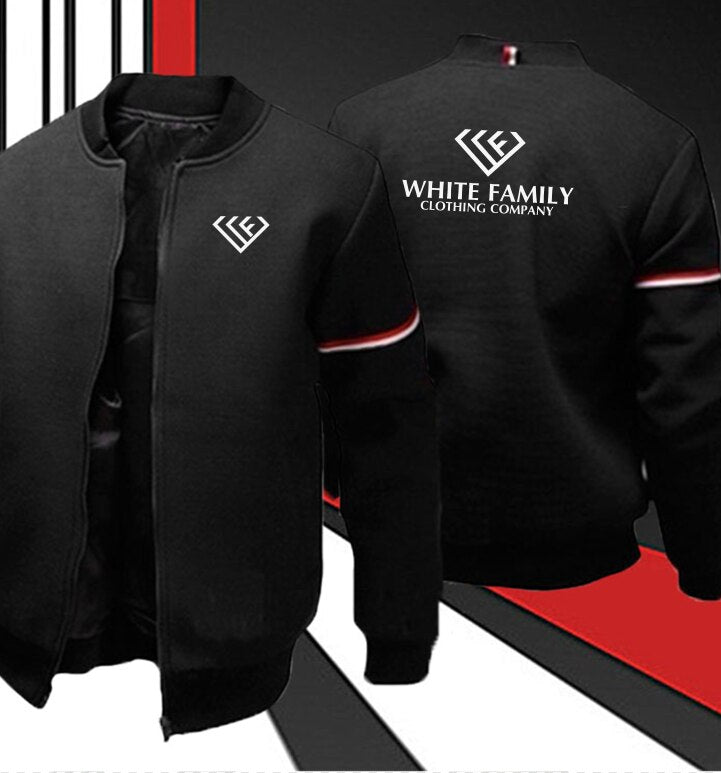 WF Men Long Sleeve Casual Sport Zip Cardigan Coat