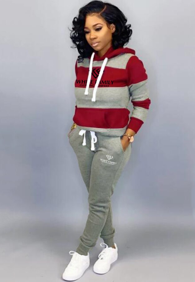 WF Two Piece Set Pullover Hoodie and Pants Outfit