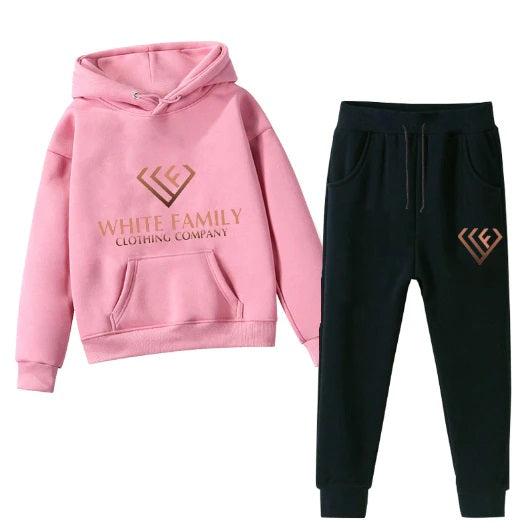 WF Boys & Girls Hoodie and Pants Winter 2pcs