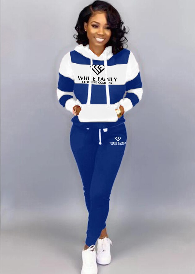 WF Two Piece Set Pullover Hoodie and Pants Outfit