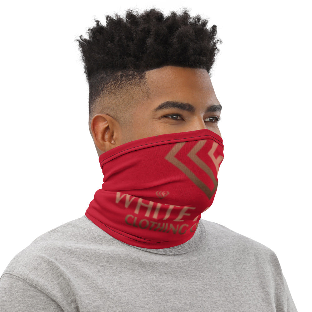 WF Logo Print Neck Gaiter Red